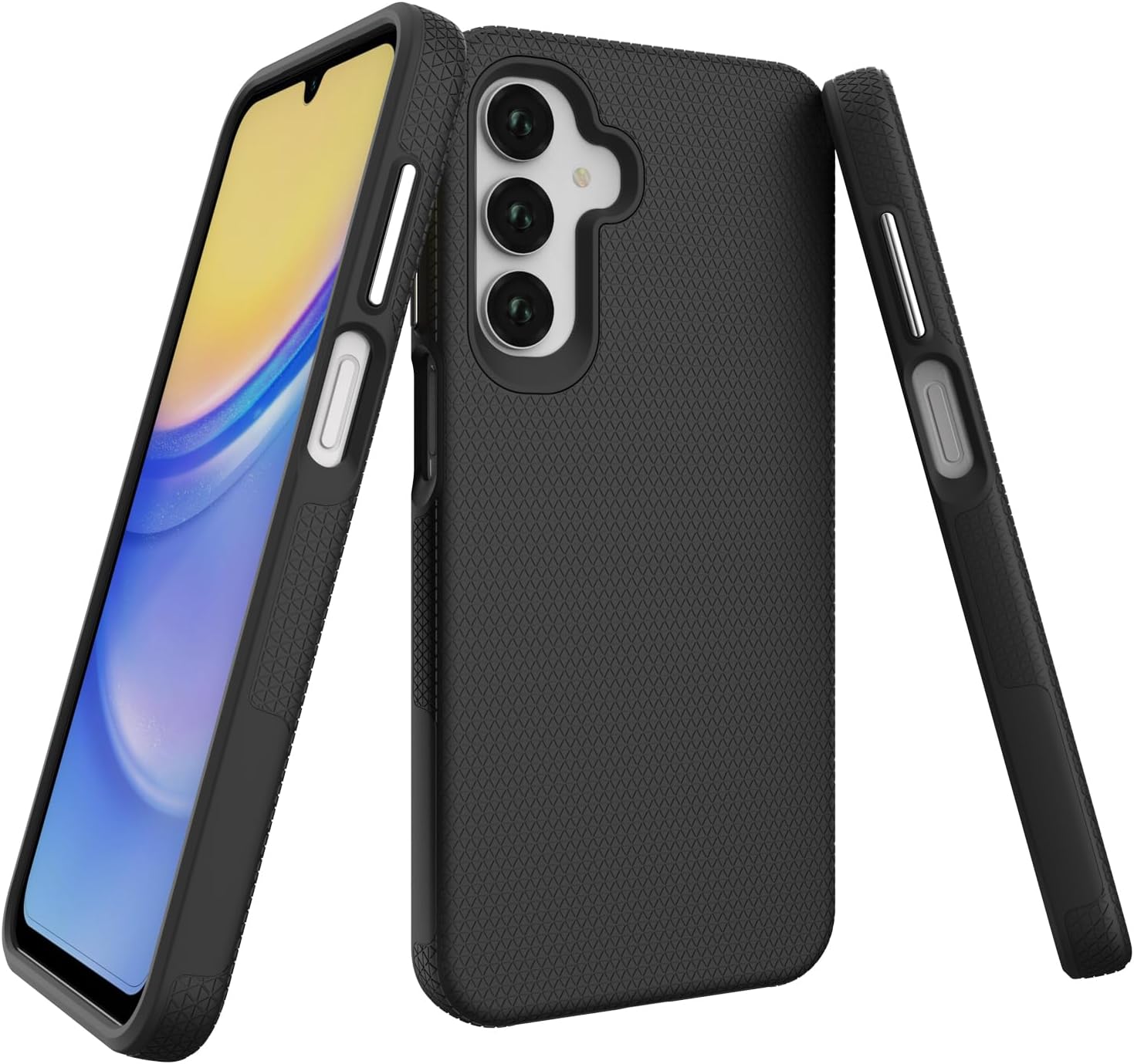 iCatchy Case for Samsung A17 A16 A26 Phone and 2X Screen Protector, Heavy Duty Rugged Military Grade Dual Layer Shockproof Matte Phone Cover