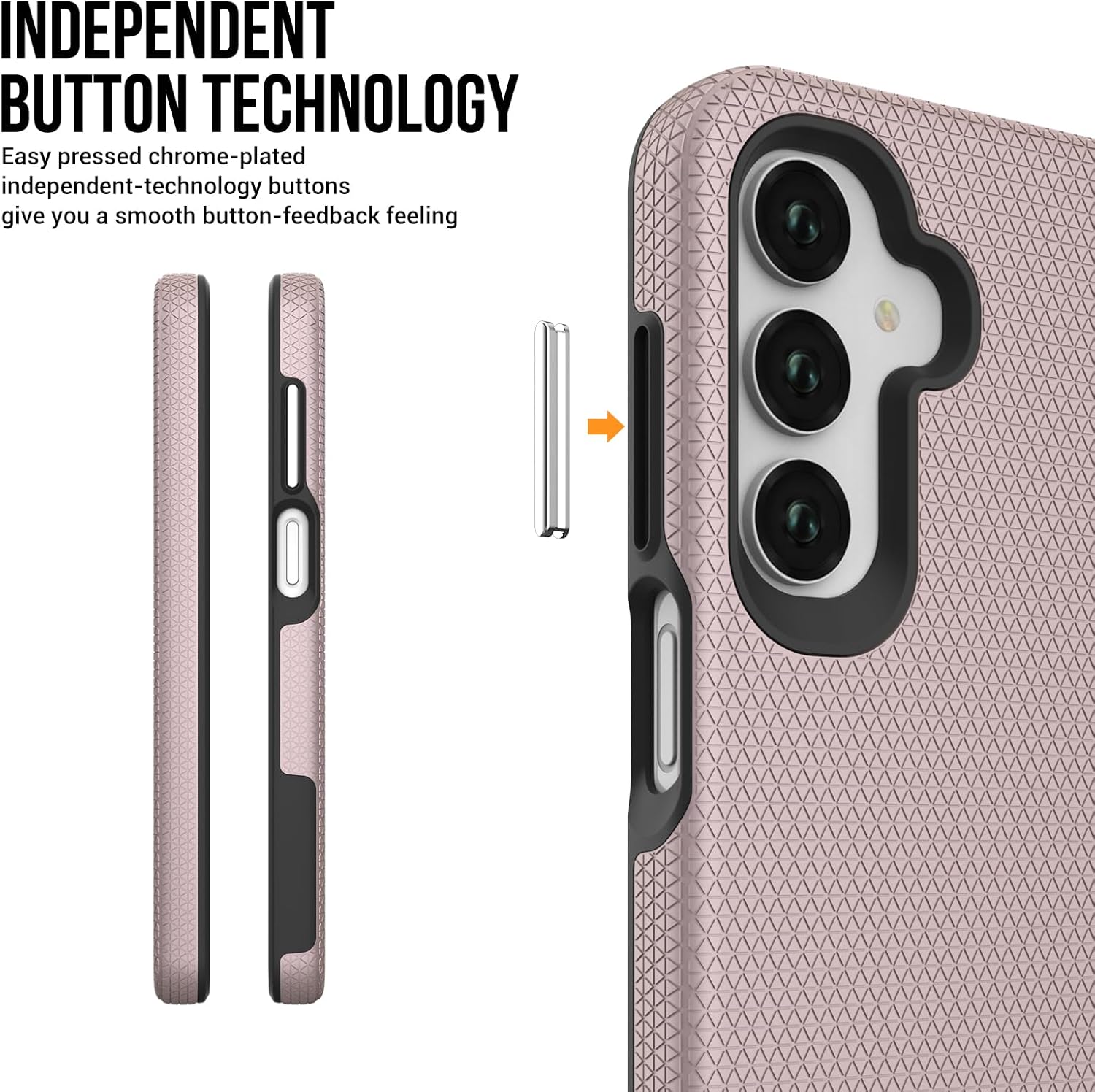 iCatchy Case for Samsung A17 A16 A26 Phone and 2X Screen Protector, Heavy Duty Rugged Military Grade Dual Layer Shockproof Matte Phone Cover