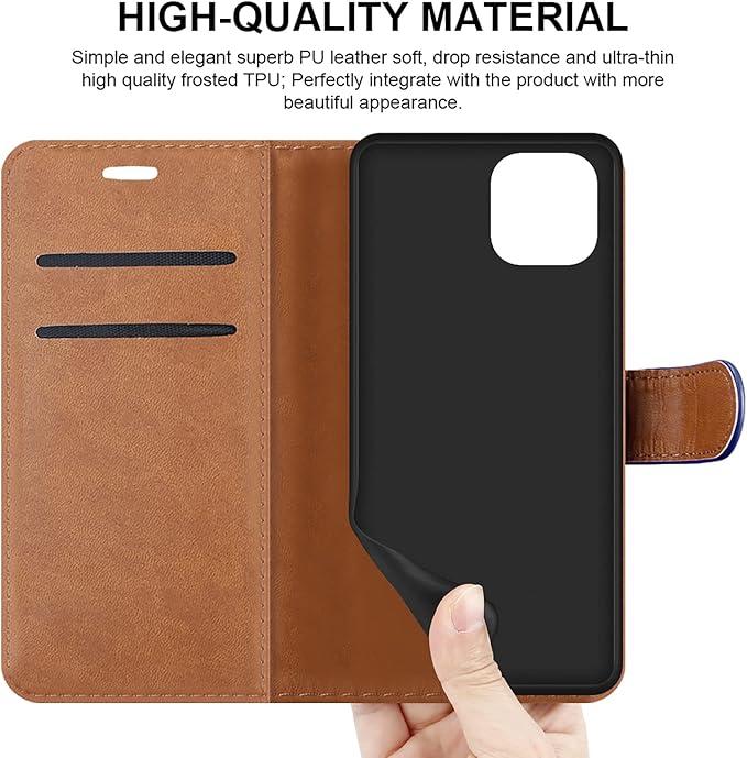 iCatchy for Samsung Galaxy A03 Case Leather Wallet Book Flip Folio Stand View Cover Magnetic Closure with Card Slots and Kickstand for Samsung Galaxy A03 Phone Cover