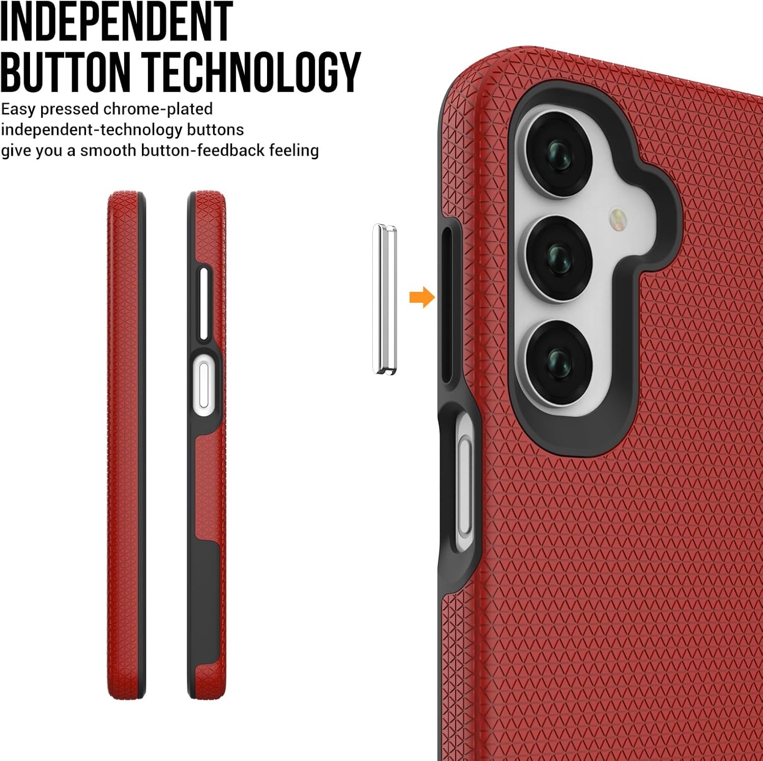 iCatchy Case for Samsung A17 A16 A26 Phone and 2X Screen Protector, Heavy Duty Rugged Military Grade Dual Layer Shockproof Matte Phone Cover