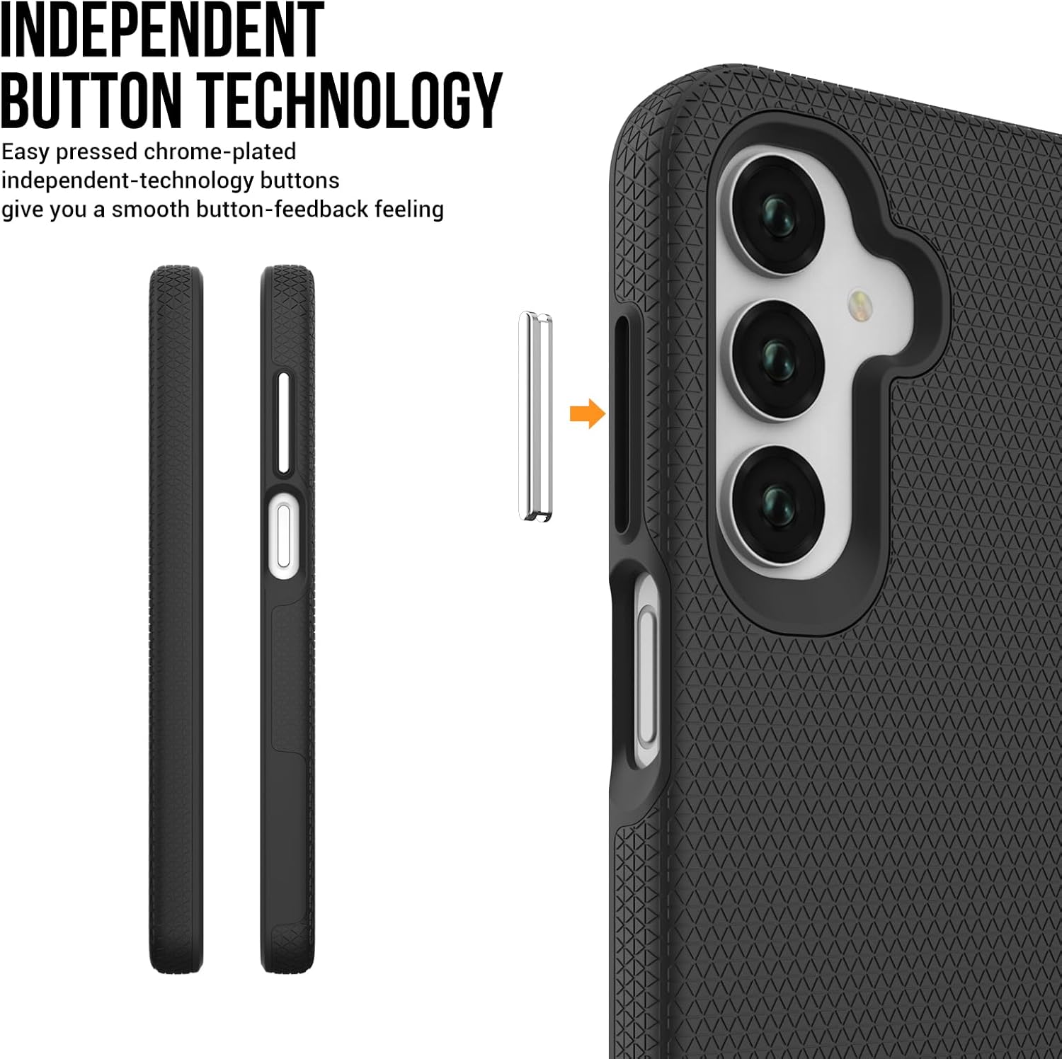 iCatchy Case for Samsung A17 A16 A26 Phone and 2X Screen Protector, Heavy Duty Rugged Military Grade Dual Layer Shockproof Matte Phone Cover
