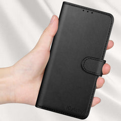 iCatchy for iPhone 17 Case with 3 Card Slots Leather Wallet Flip Book Magnetic Closure Kickstand Shockproof Protective Phone Cover compatible with iPhone 17