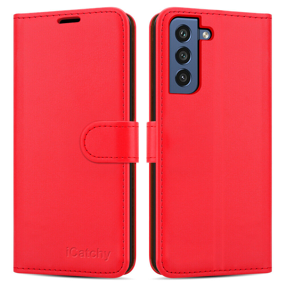 For Samsung Galaxy S21 FE Case Premium Leather Wallet Flip Card Slot Phone Cover image 5