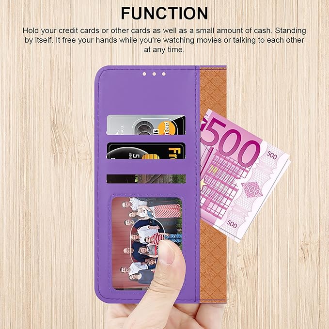 iCatchy for Google Pixel 8 Case Leather Wallet Book Flip Folio Stand View Magnetic Protect RFID Blocking Cover Compatible with Pixel 8 Phone