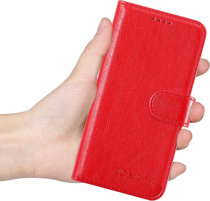 For Samsung Galaxy S21 Case Leather Wallet Flip Stand View Cover with Card Slots Compatible with Galaxy S21 (6.2'') Phone Cover