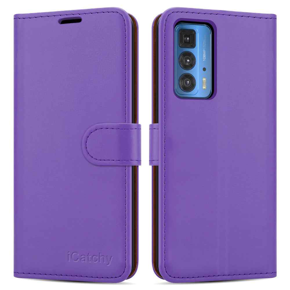 For Motorola Edge 20 Pro Case Leather Wallet Book Flip Folio Stand View Cover Pouch for Motorola Edge 20 Pro