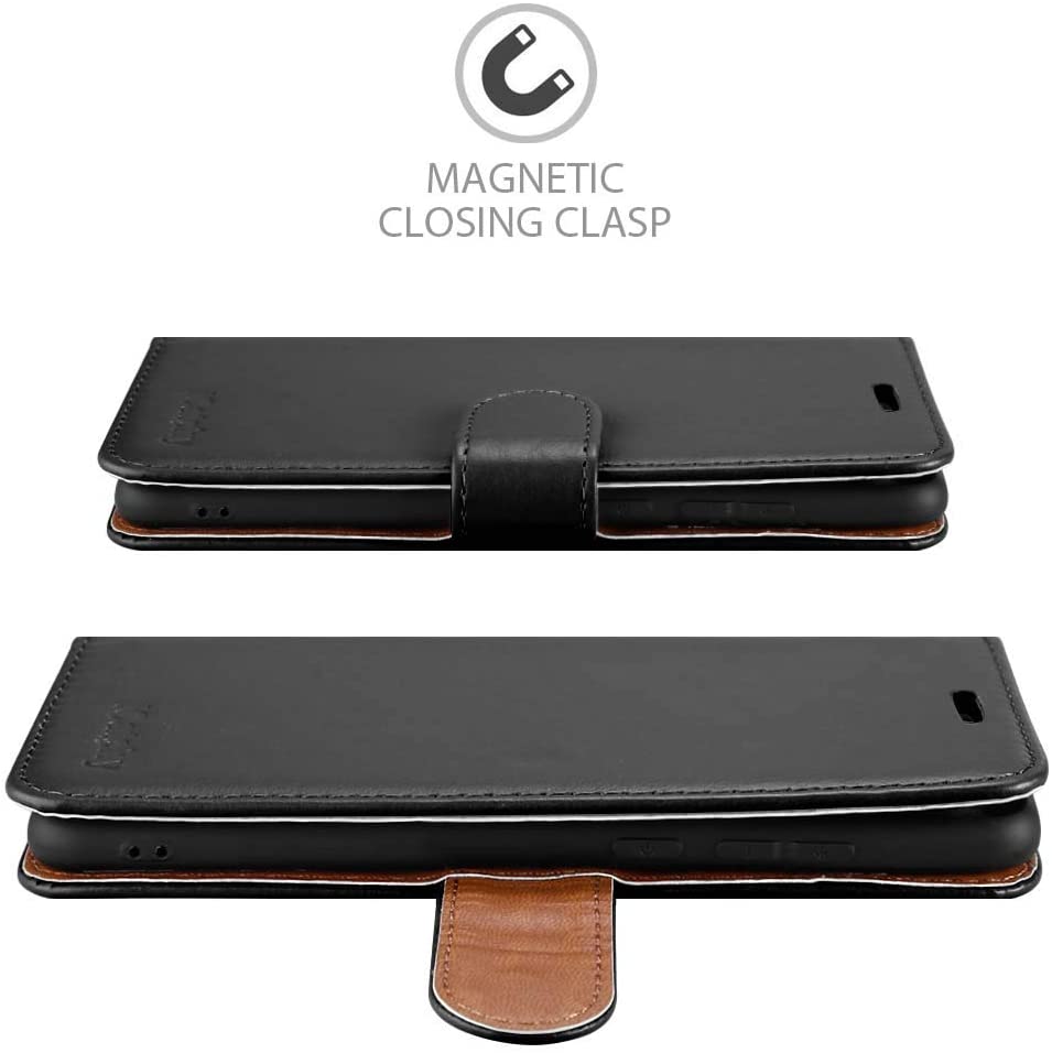 iCatchy Compatible with Huawei P40 Lite Case Leather Wallet Book Flip Folio Stand View Case for Huawei P40 Lite Phone Cover image 5
