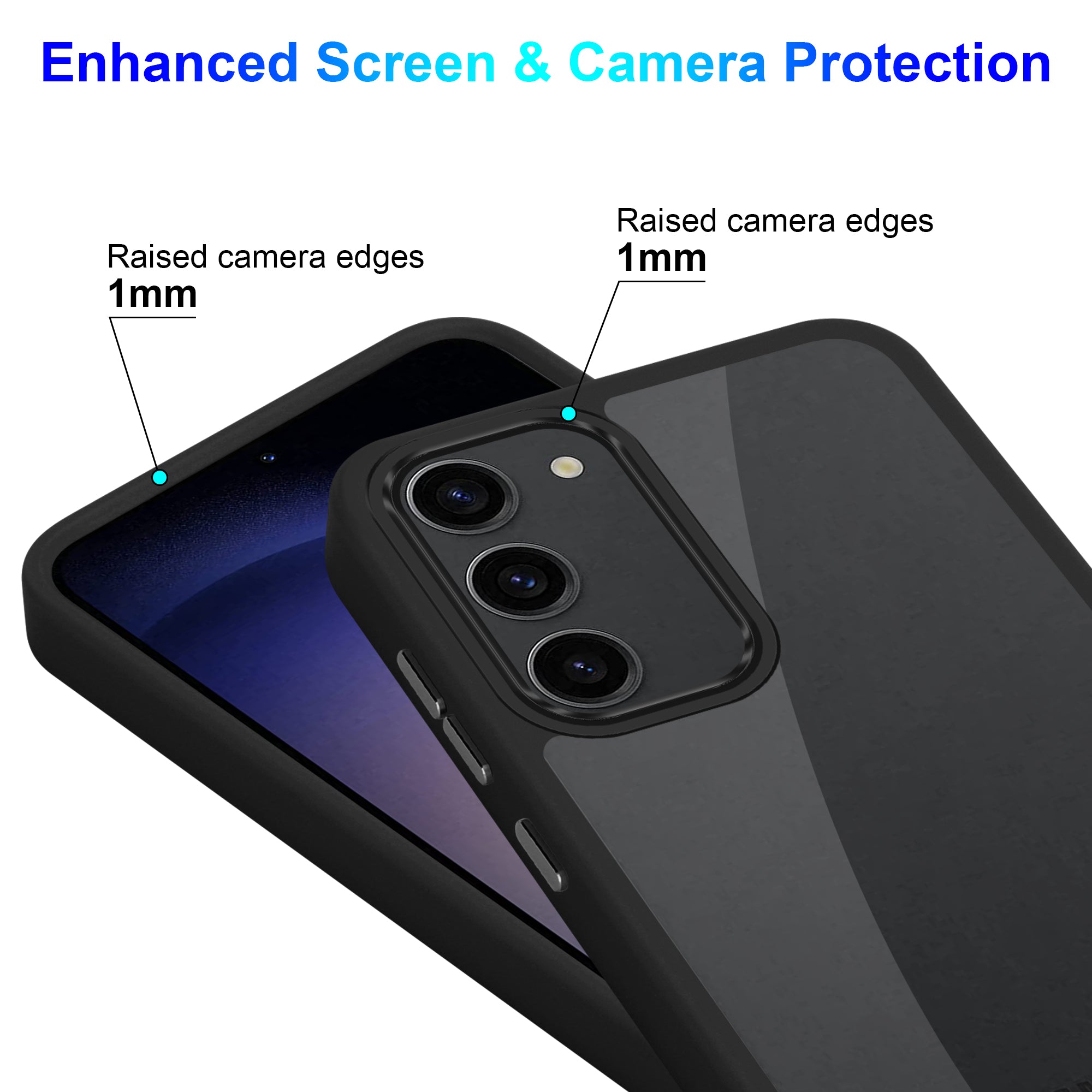 iCatchy Case for Samsung Galaxy S23+ / S23 Plus 5G 6.6-Inch Anti-Scratch Clear Hard Back Transparent Bumper Shockproof Phone Cover [Anti Yellowing] image 7