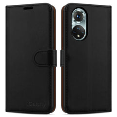 For Honor 50 Case Leather Wallet Book Flip Stand View Magnetic Closure Cover image 1