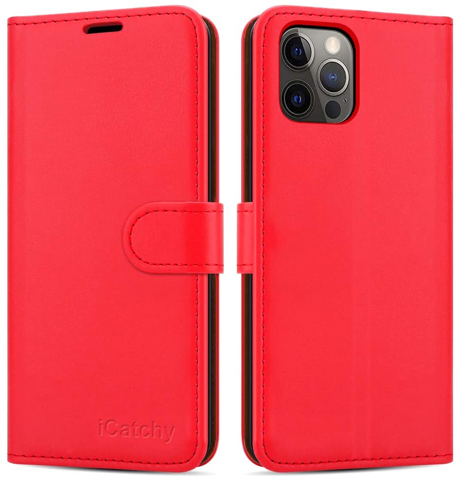 iPhone 12 Case/iPhone 12 Pro (6.1'') Phone Cover case Leather Wallet Book Flip Folio Stand View Case