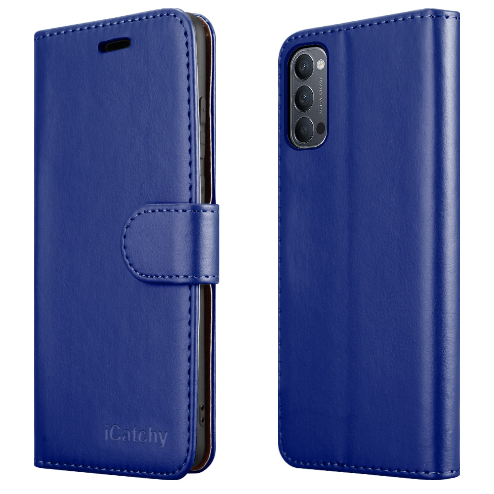 For OPPO Reno4 Z 5G Case Leather Wallet Book Flip Folio Stand View Cover Pouch for OPPO Reno4 Z 5G