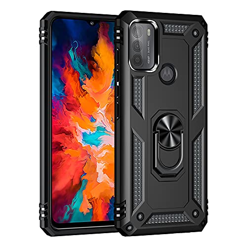 For Motorola Moto G50 Case Heavy Duty Ring Armour Defender Dual Layer Hybrid Shock Proof Cover image 0