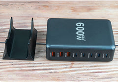 iCatchy 600W GaN Fast Charger, 140W PD 3.1 Multi-Port USB-C Desktop Charging Station, Type-C Power Adapter for iPhone 15, MacBook, Laptop, Tablet & More