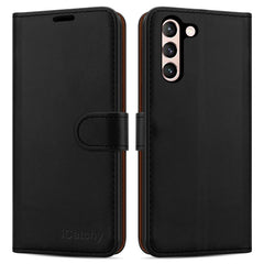 For Samsung Galaxy S22 Case Leather Wallet Book Flip Folio Stand View Magnetic Closure with Card Slots Cover image 1