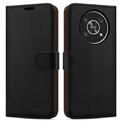 iCatchy for Honor Magic 4 Lite 5G Case Leather Wallet Book Flip Kickstand Card Slots Full Protection Folio Cover Compatible for Honor Magic 4 Lite 5G Phone image 1