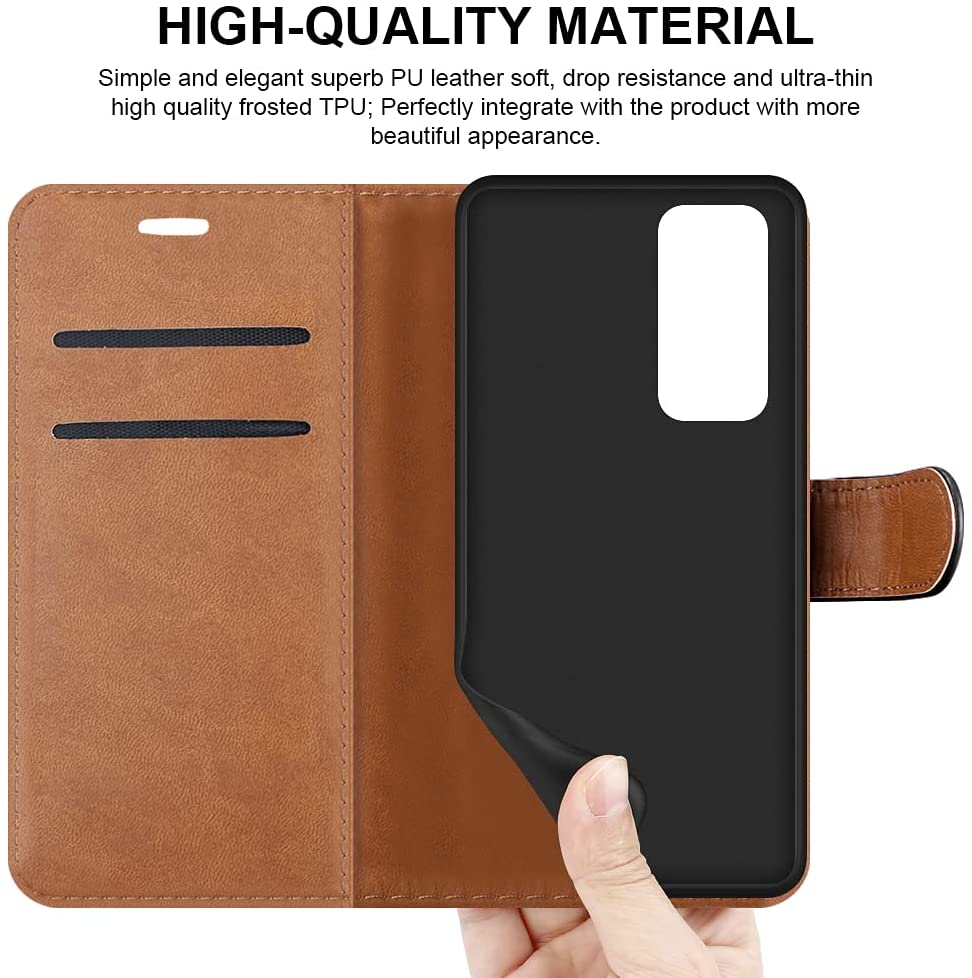 For Motorola Moto E7i Power Case Leather Wallet Book Flip Folio Magnetic Closure Stand View Cover compatible With Motorola Moto E7i Power image 2