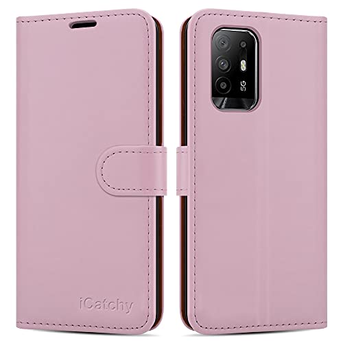 iCatchy For Oppo A94 5G Case Leather Wallet Book Flip Folio Stand View Cover Pouch for Oppo A94 5G