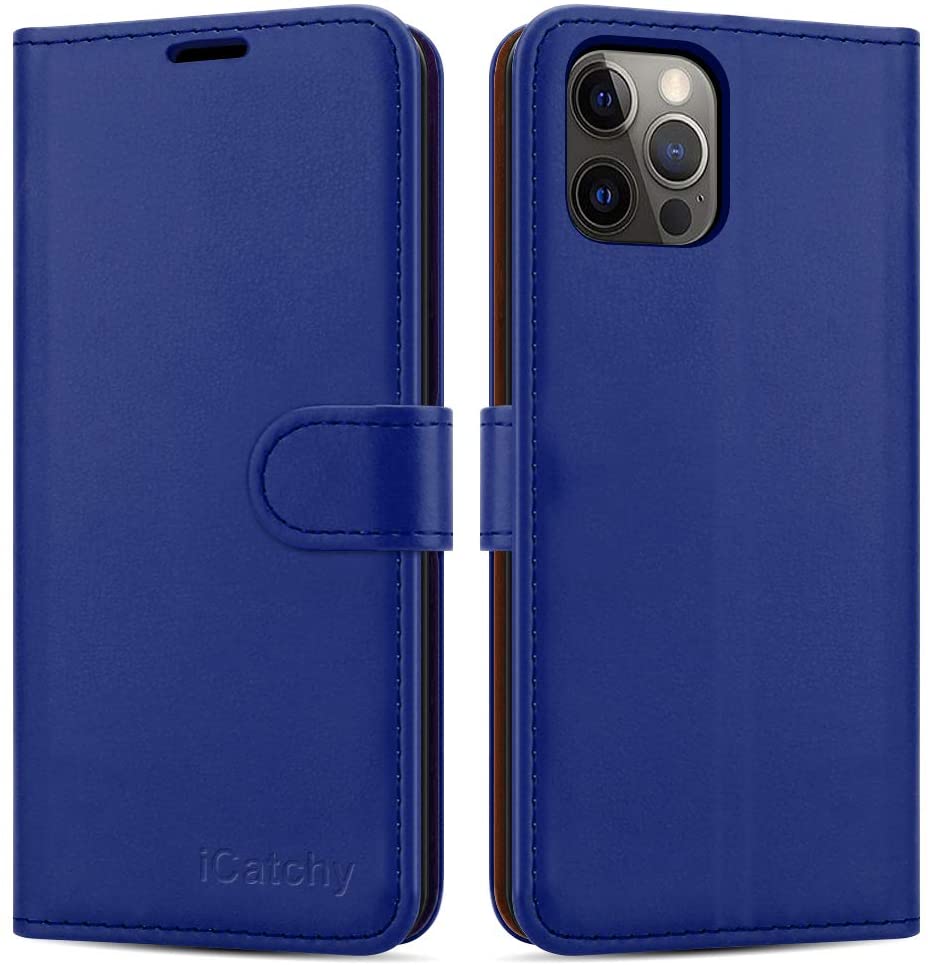 iPhone 12 Case/iPhone 12 Pro (6.1'') Phone Cover case Leather Wallet Book Flip Folio Stand View Case