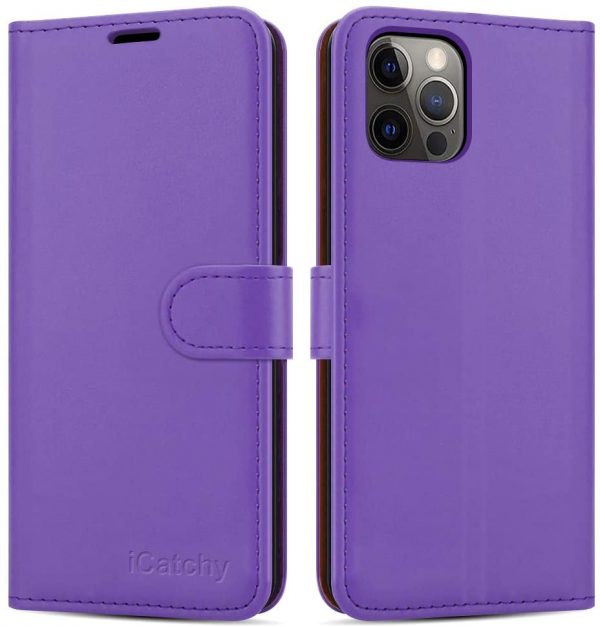 iPhone 12 Case/iPhone 12 Pro (6.1'') Phone Cover case Leather Wallet Book Flip Folio Stand View Case