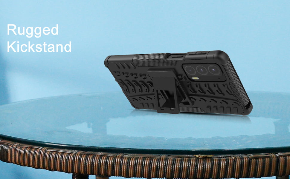 Icatchy for Motorola Edge 20 Pro Case Heavy Duty Hard Tough Dual Layer Hybrid Shockproof kickstand Cover image 5