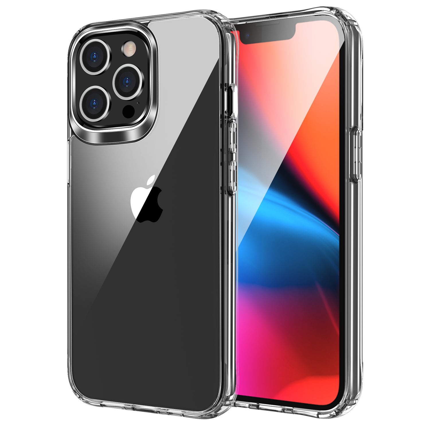 iCatchy for iPhone 13 Pro case, 6.1-Inch Anti-Scratch Clear Back Military Grade Shockproof Slim Hard Silicone Bumper Cover Compatible for iPhone 13 Pro (6.1'') Phone image 0