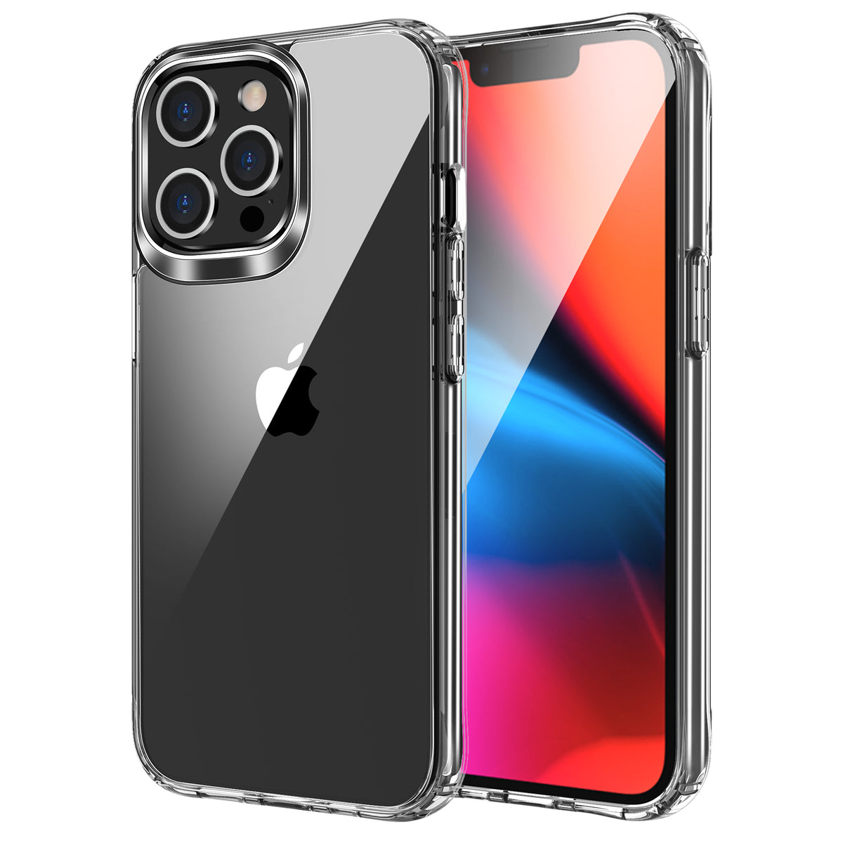 iCatchy for iPhone 13 Pro case, 6.1-Inch Anti-Scratch Clear Back Military Grade Shockproof Slim Hard Silicone Bumper Cover Compatible for iPhone 13 Pro (6.1'') Phone image 0