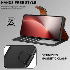 iCatchy for Honor Magic 8 Lite with 4 Card Slots Leather Wallet Flip Book Magnetic Closure Kickstand Shockproof Protective Phone Cover compatible with Honor Magic 8 Lite