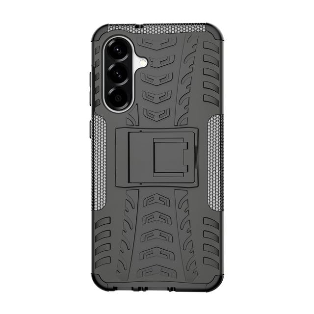 iCatchy Case for Samsung A56 5G Military Grade Shockproof, Heavy Duty Hard Tough Dual Layer Robust Bumper Kickstand Cover and 2 Screen Protector Tempered Glass for Galaxy A56 Phone