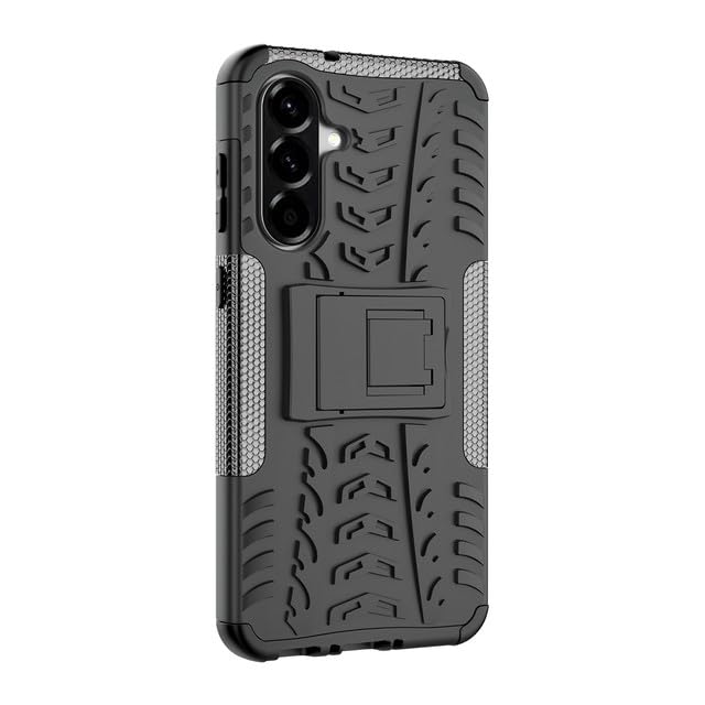 iCatchy Case for Samsung A56 5G Military Grade Shockproof, Heavy Duty Hard Tough Dual Layer Robust Bumper Kickstand Cover and 2 Screen Protector Tempered Glass for Galaxy A56 Phone