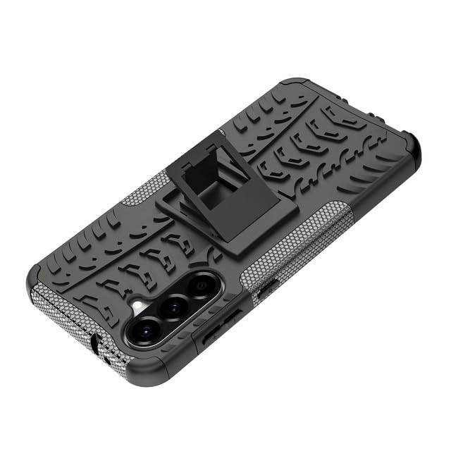 iCatchy Case for Samsung Galaxy A36 5G Military Grade Shockproof, Heavy Duty Hard Tough Dual Layer Robust Bumper Kickstand Cover and 2 Screen Protector Tempered Glass for Galaxy A36 Phone