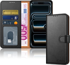 iCatchy Case for iPhone 18 Pro (6.3-Inch) Case, RFID Blocking Wallet Cover