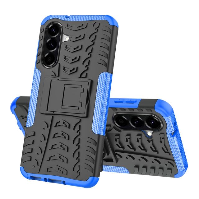 iCatchy Case for Samsung A56 5G Military Grade Shockproof, Heavy Duty Hard Tough Dual Layer Robust Bumper Kickstand Cover and 2 Screen Protector Tempered Glass for Galaxy A56 Phone