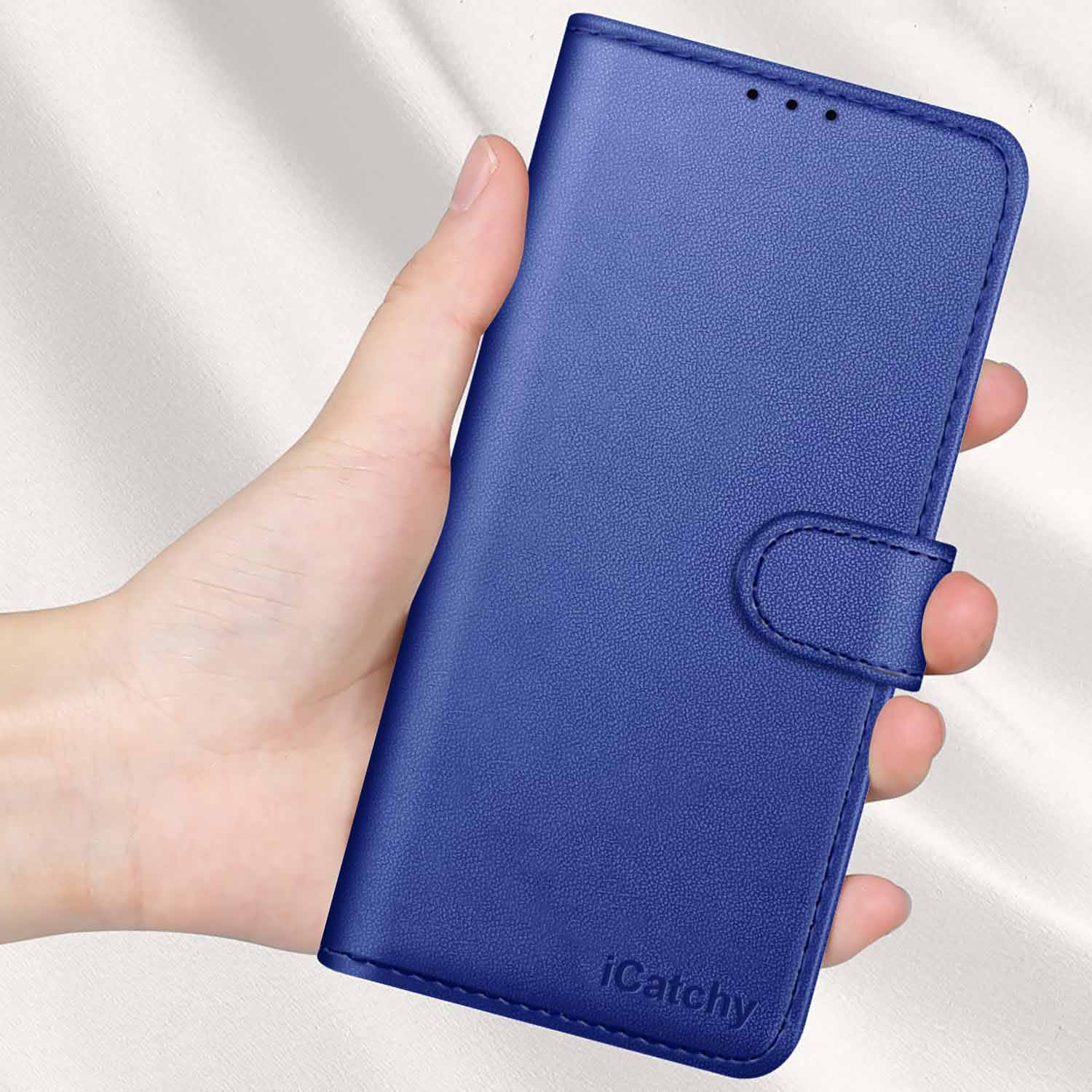 iCatchy for iPhone Air Case 6.5-Inch with 4 Card Slots Leather Wallet Flip Book Magnetic Closure Kickstand Shockproof Protective Phone Cover compatible with iPhone Air