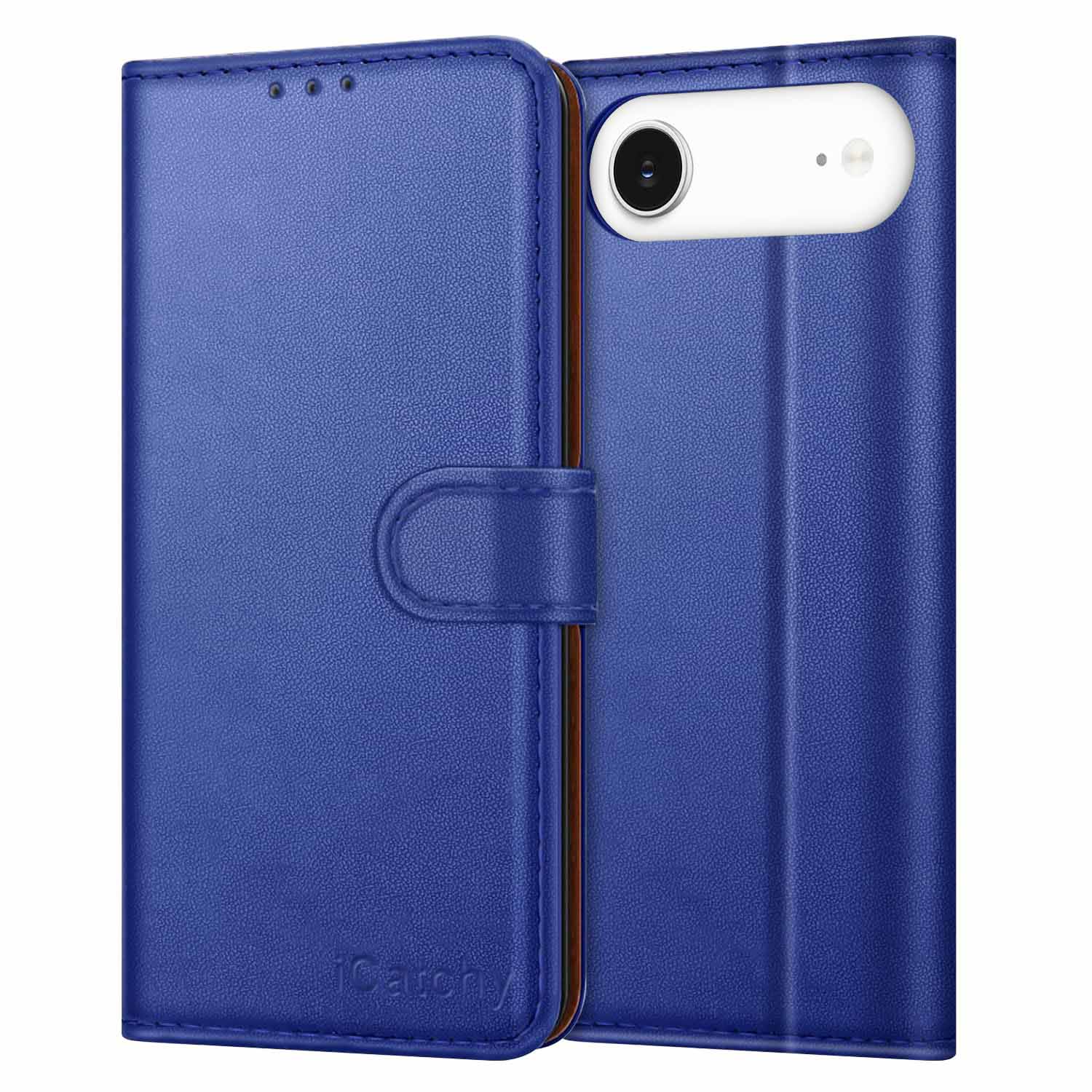 iCatchy for iPhone Air Case 6.5-Inch with 4 Card Slots Leather Wallet Flip Book Magnetic Closure Kickstand Shockproof Protective Phone Cover compatible with iPhone Air