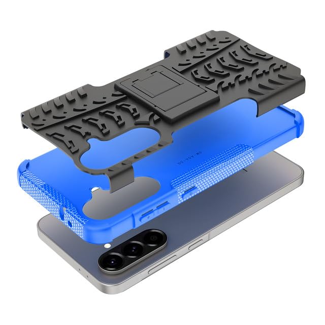 iCatchy Case for Samsung Galaxy A36 5G Military Grade Shockproof, Heavy Duty Hard Tough Dual Layer Robust Bumper Kickstand Cover and 2 Screen Protector Tempered Glass for Galaxy A36 Phone