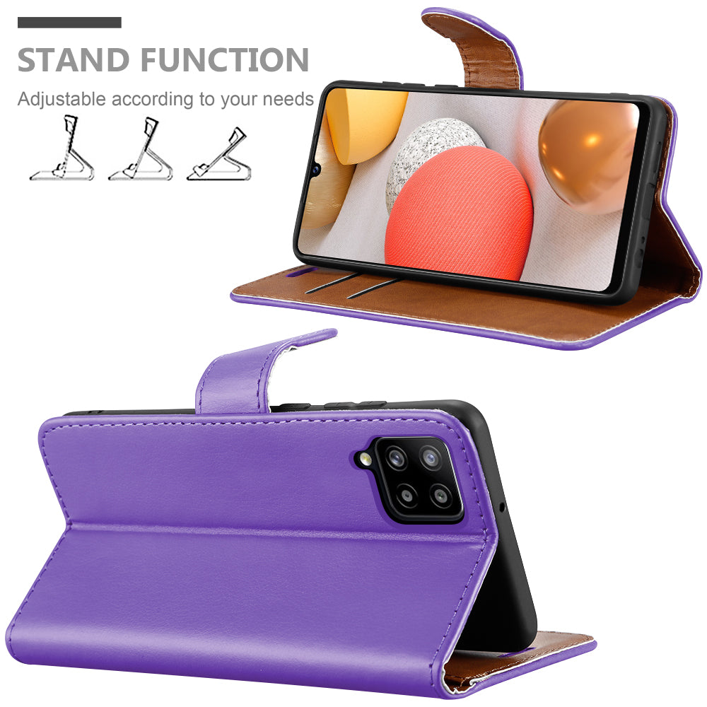 For Samsung Galaxy A42 5G Case Leather Wallet Book Flip Folio Stand View Cover Compatible with Samsung Galaxy A42 5G (6.6'') Phone Case image 3