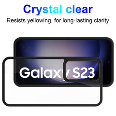 iCatchy Case for Samsung Galaxy S23 Anti-Scratch Clear Hard Back Transparent Bumper Shockproof Phone Cover [Anti Yellowing] image 2