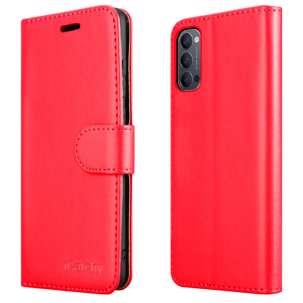 For OPPO Reno4 Z 5G Case Leather Wallet Book Flip Folio Stand View Cover Pouch for OPPO Reno4 Z 5G