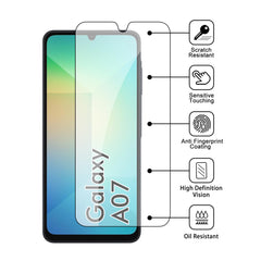 iCatchy [3 Pack] Screen Protector for Samsung A07 / A05s, Phone High Transparency Tempered Glass Protection Film Impact-Protection Anti-Scratch Compatible with Galaxy A07 / A05s
