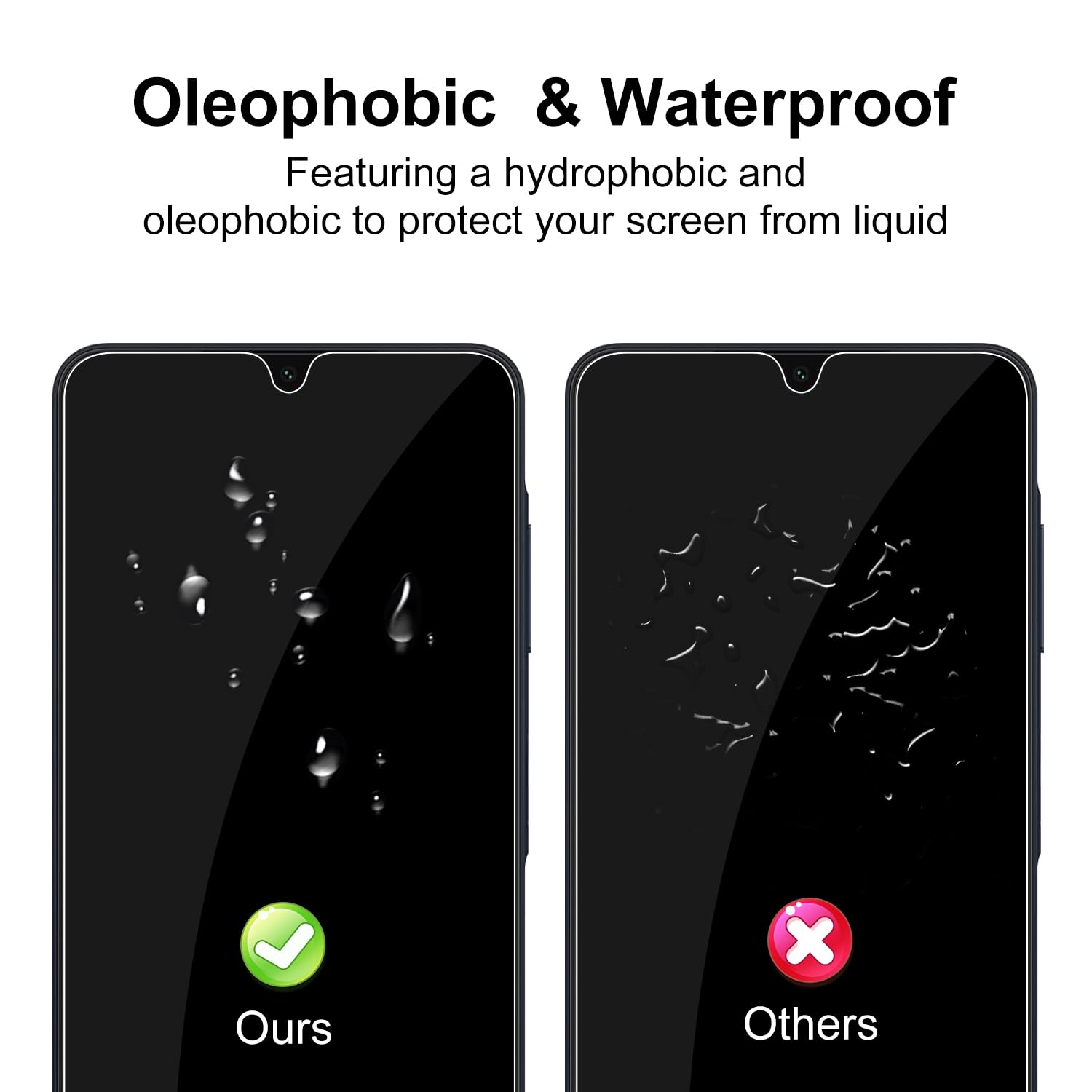 iCatchy [3 Pack] Screen Protector for Samsung A07 / A05s, Phone High Transparency Tempered Glass Protection Film Impact-Protection Anti-Scratch Compatible with Galaxy A07 / A05s