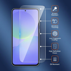 iCatchy 3 Pack for Samsung A37 Screen Protector, Phone High Transparency Tempered Glass Protection Film Impact-Protection Anti-Scratch Compatible with Galaxy A37