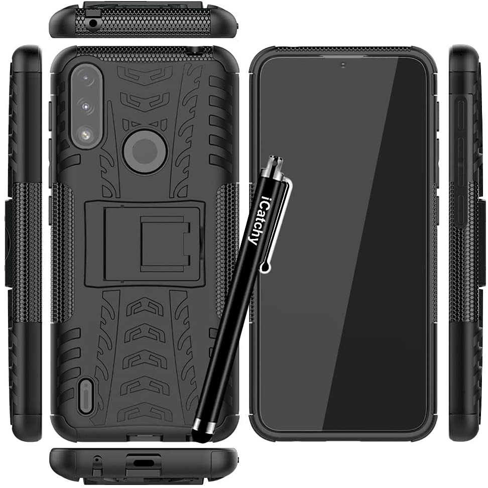 For Motorola Moto E7i Power Case, Heavy Duty Hard Tough Dual Layer Hybrid Shockproof Cover compatible With Motorola Moto E7i Power Phone Case image 2