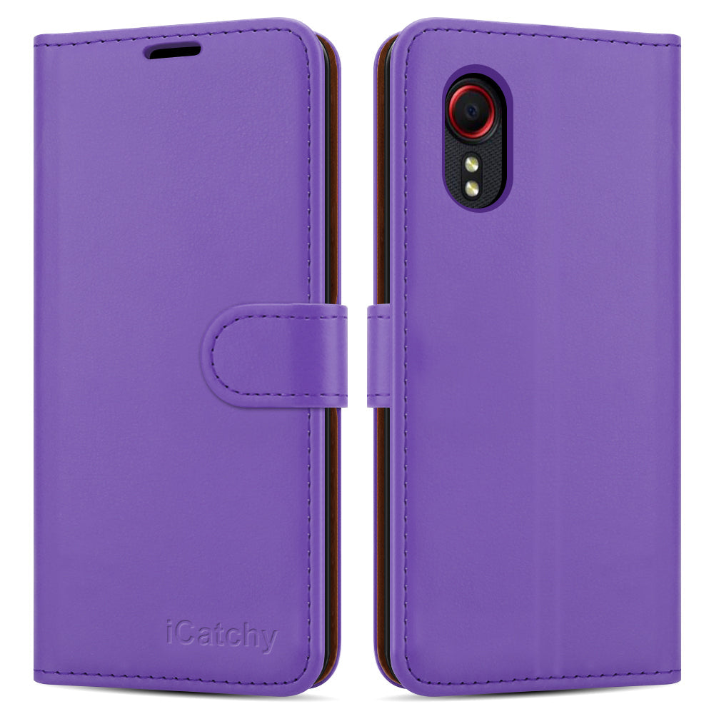 For Samsung Galaxy Xcover 5 Case Leather Wallet Book Flip Folio Stand View Cover Pouch compatible With Samsung Galaxy Xcover 5