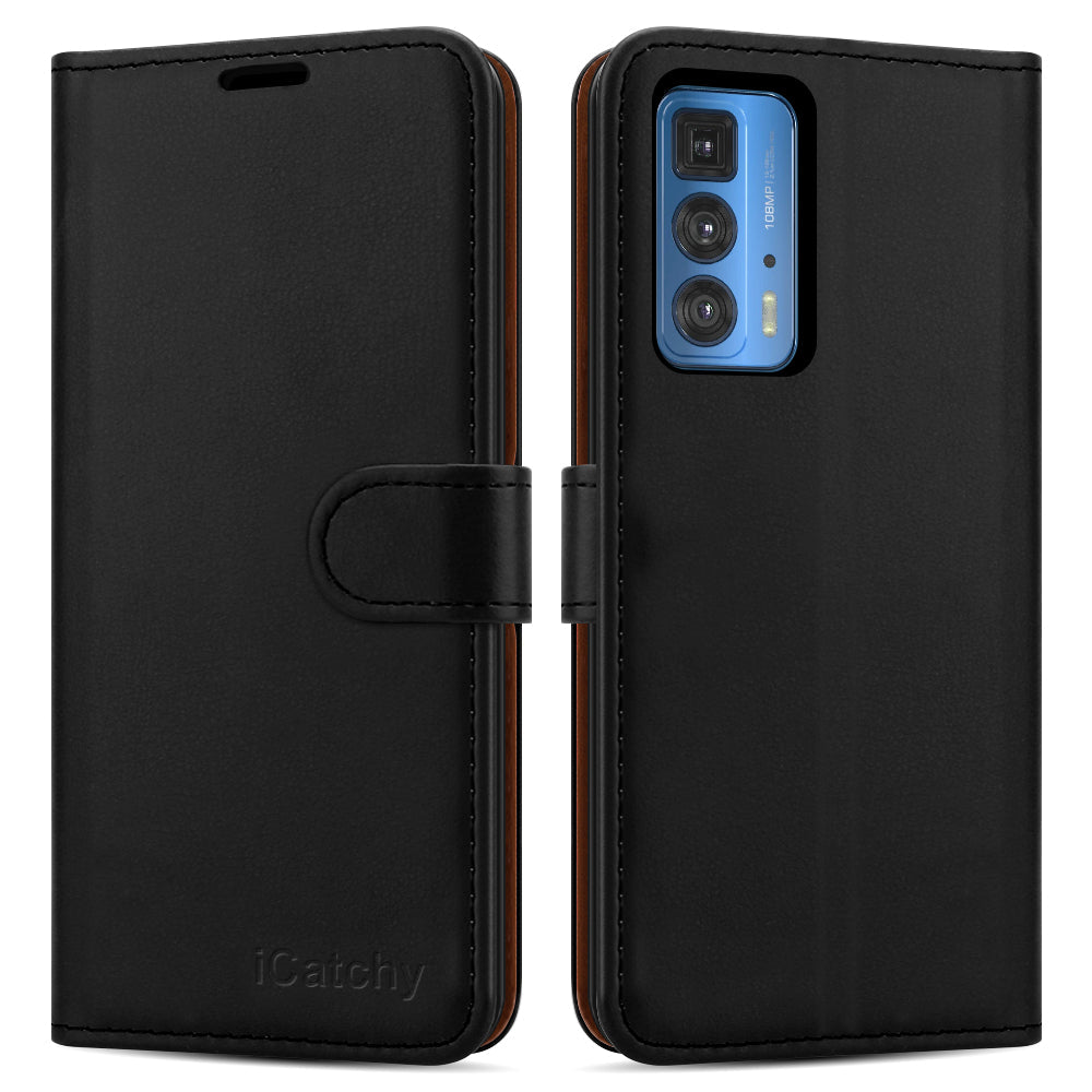 For Motorola Edge 20 Pro Case Leather Wallet Book Flip Folio Stand View Cover Pouch for Motorola Edge 20 Pro