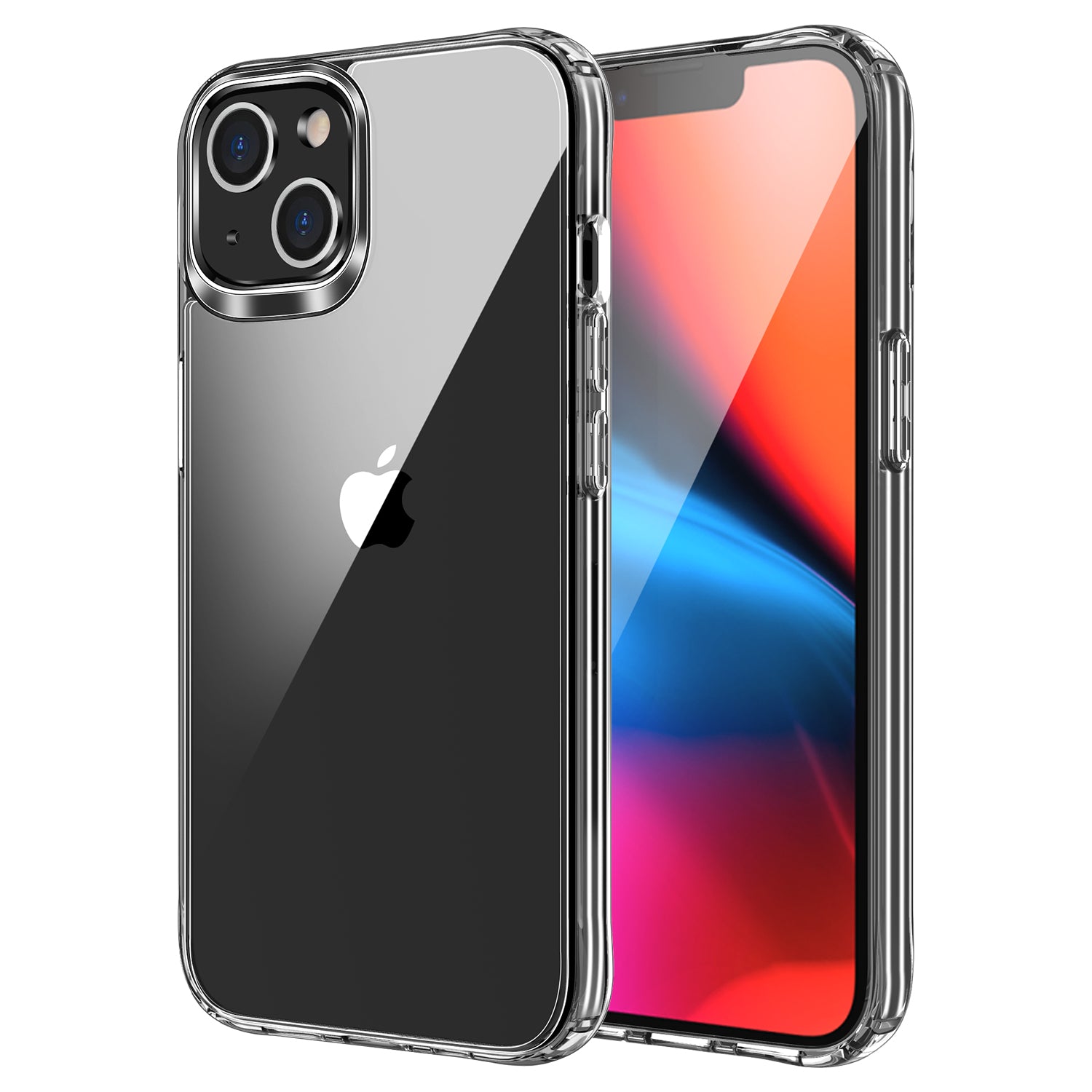 iPhone 13 case, (6.1'') Shockproof Clear Silicone Bumper Cover image 0