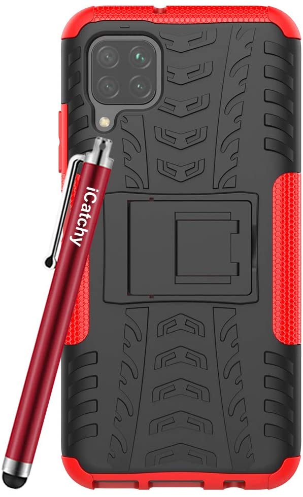 iCatchy For Huawei P40 Lite Case Heavy Duty Tough Rugged Shockproof Hybrid Kickstand Hard Case Compatible with Huawei P40 Lite Phone Cover image 3