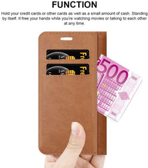 For Motorola Moto E7i Power Case Leather Wallet Book Flip Folio Magnetic Closure Stand View Cover compatible With Motorola Moto E7i Power image 3
