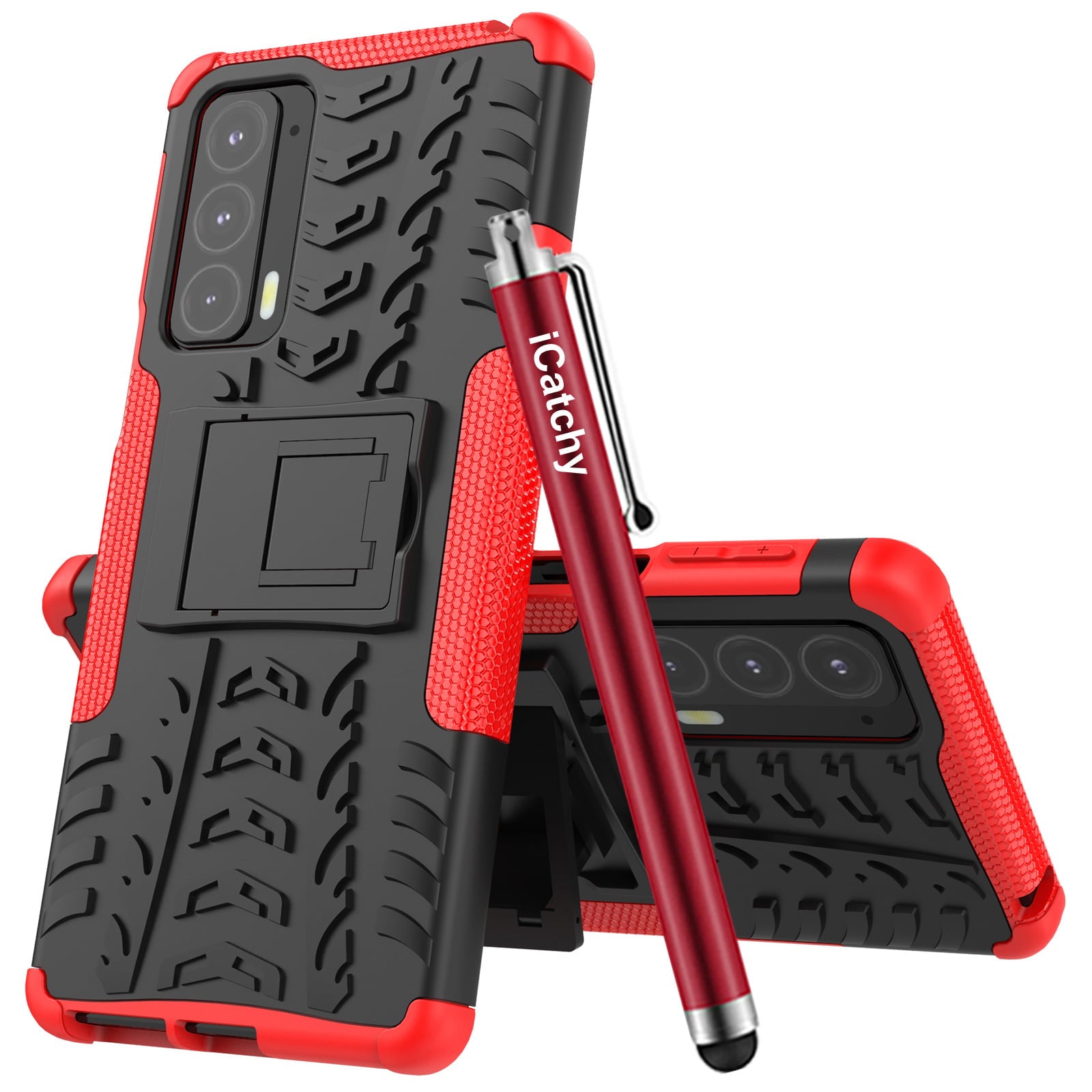 iCatchy for Motorola Edge 20 Case Heavy Duty Hard Tough Dual Layer Hybrid Shockproof kickstand Cover image 0