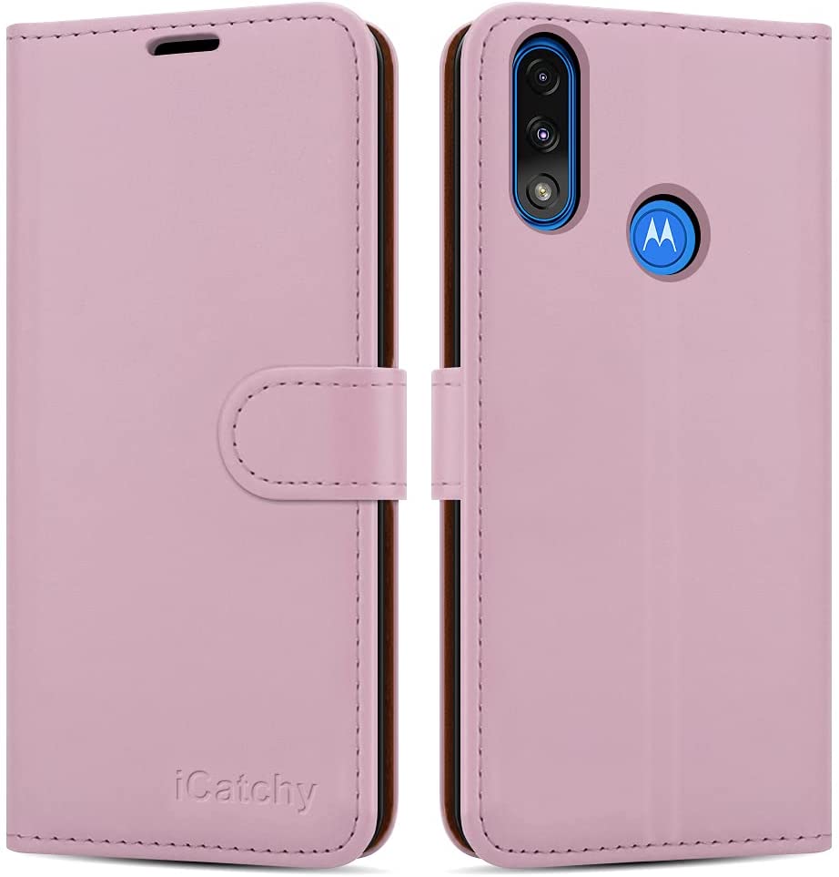 For Motorola Moto E7i Power Case Leather Wallet Book Flip Folio Magnetic Closure Stand View Cover compatible With Motorola Moto E7i Power