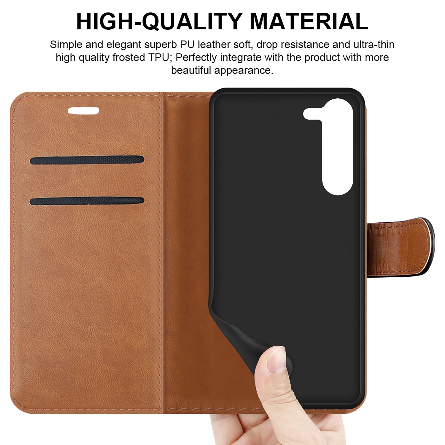 iCatchy for Samsung Galaxy S23 Plus Case Leather Wallet Book Flip Folio Stand View Cover with Card Slots and Kickstand for Samsung Galaxy S23 Plus Phone Cover image 5